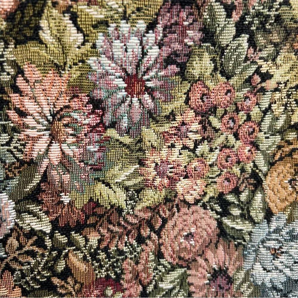 Vintage Cottagecore Grannycore Floral Tapestry Shoulder Bag Pocketbook